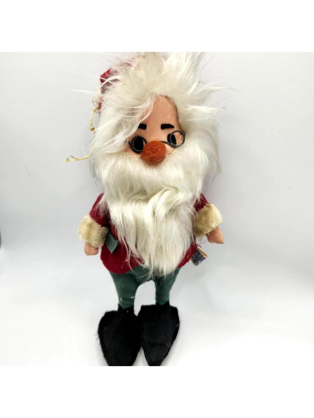 Vintage Japan Santa Pixie Elf Doll Christmas Decoration 6 Inch Figure